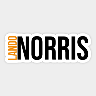 Lando Norris Driver Name - 2022 Season Sticker